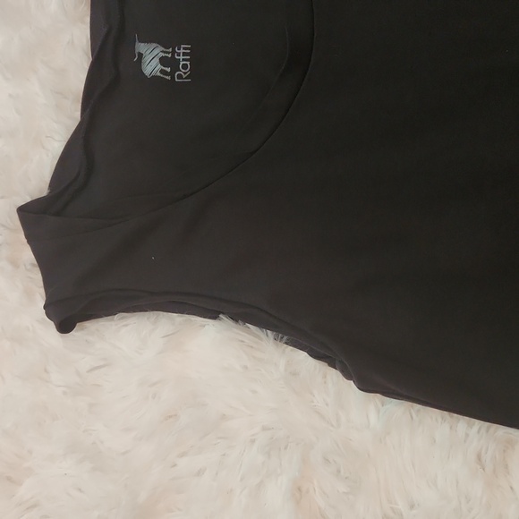 Raffi twisted collar black tank top - Picture 3 of 8